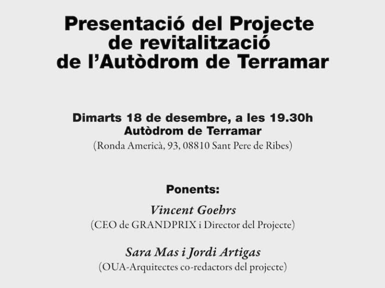Presentación del proyecto de revitalización del Autódromo de Terramar